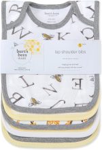 Burt's Bees Baby Bibs, Lap-Shoulder Drool Cloths, 100% Organic Cotton with Absorbent Terry Towel Backing - Image 2